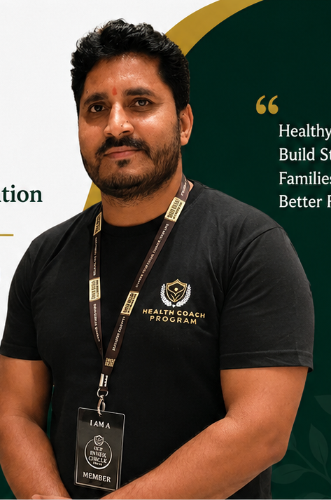 Neeraj Roy, certified health and fitness coach